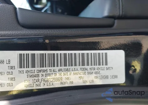 2015 Jeep Grand Cherokee Altitude из США, поврежденный, VIN 1C4RJFAG8FC233828